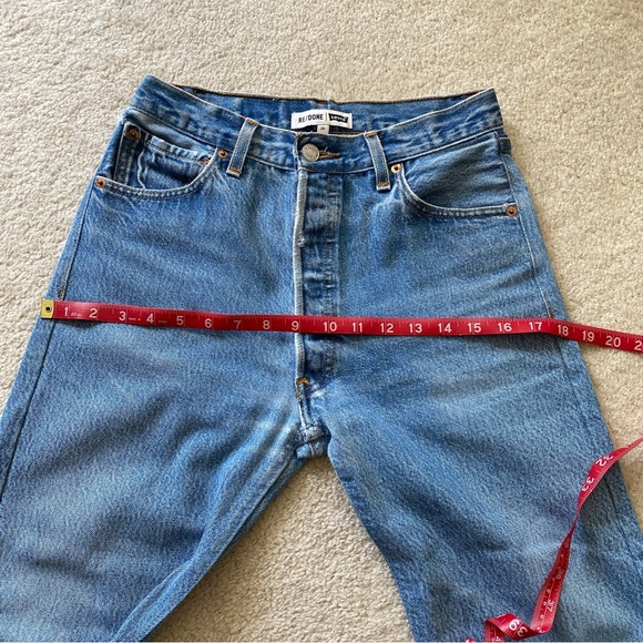 RE/DONE LEVI’S 5 BUTTON FLY CROP KICK - Picture 15 of 16
